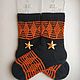 Заказать RussianSocks Черные вязаные носки подарок мужчине на 23 февраля. RussianSocks ВЯЗАНЫЕ НОСКИ ВАРЕЖКИ. Ярмарка Мастеров. . Носки Фото №3