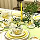 Painted porcelain tea Set Mimosa. Tea & Coffee Sets. ArtFlera (artflera). My Livemaster. Фото №4