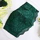Lace green protective face mask Mask with lace edge, Protective masks, Moscow,  Фото №1