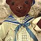 Мишки -тедди из натуральной замши в sailor suit. Мишки Тедди. Юркина Марина. Ярмарка Мастеров.  Фото №14