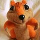 Order The Chipmunk Freckle. strand of wool. Livemaster. . Stuffed Toys Фото №3