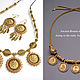 Order Necklace and earrings ' Roman'. Handmade jewelry - Ulyana Moldovyan. Livemaster. . Jewelry Sets Фото №3