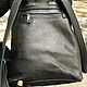 Backpack leather Straps 2.0 Black. Backpacks. Shampi Bags. My Livemaster. Фото №5