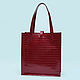 Сумка из кожи красного цвета "Рим". Классическая сумка. Кожаные сумки ALSWA. Ярмарка Мастеров.  Фото №5