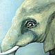 Oil painting 50h50 Elephant. Pictures. Viktorianka. Online shopping on My Livemaster.  Фото №2