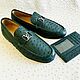 Order Men's gift set, cartholder loafers made of ostrich. SHOES&BAGS. Livemaster. . Loafers Фото №3
