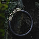 Falcon Bracelet | Bronze | Smooth Leather. Regaliz bracelet. totemicashop. Online shopping on My Livemaster.  Фото №2