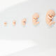 Order Flat set of 7 embryos of the 1st trimester of pregnancy. asbaik (asbaik). Livemaster. . Miniature figurines Фото №3