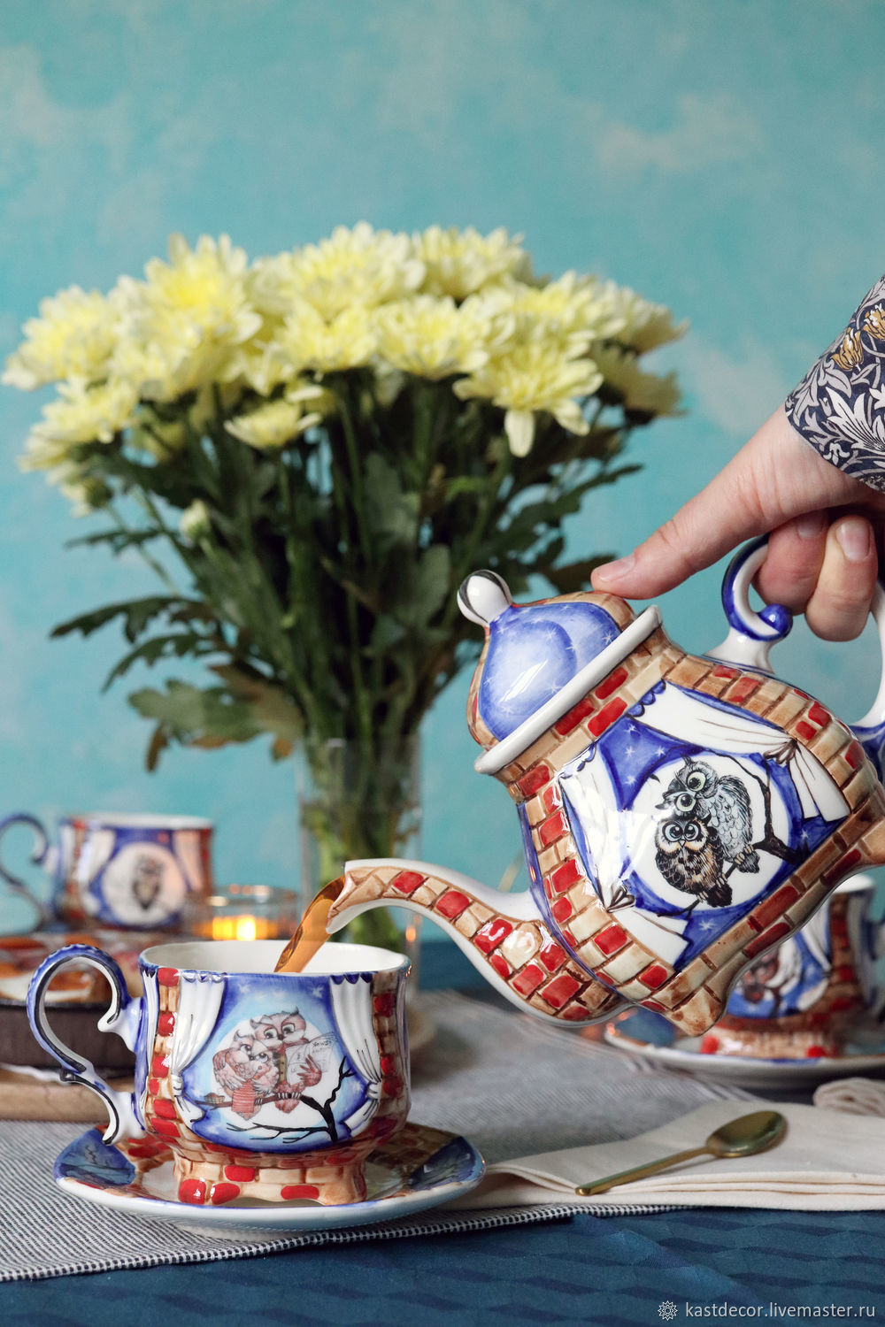 Tea porcelain couple 'Sovushka', Single Tea Sets, Moscow,  Фото №1