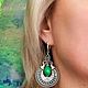 Серьги с Индийским изумрудом EMERALD. Серьги классические. Светлана. Интернет-магазин Ярмарка Мастеров.  Фото №2