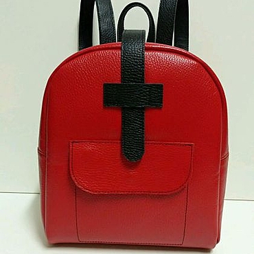 Сумки ручной работы. Ярмарка Мастеров - ручная работа Рюкзак кожаный"Red". Handmade.