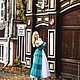 Кардиган "Мятные розы" крючком из хлопка оттенков мяты и бирюзы. Пиджаки. Ручки & крючкИ (Вяжу мечты.Татьяна). Ярмарка Мастеров.  Фото №4