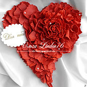 открытка" Сердца из роз"