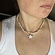 Чокер из жемчуга и цирконов. Чокер. shaikira jewelery (shajkina-irina). Интернет-магазин Ярмарка Мастеров.  Фото №2