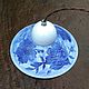 Lamp porcelain 'Blue lace', Ceiling and pendant lights, Moscow,  Фото №1