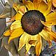 Объемная картина из кожи Подсолнухи. Панно из кожи. Картины. Светлана Ланская. Ярмарка Мастеров.  Фото №7