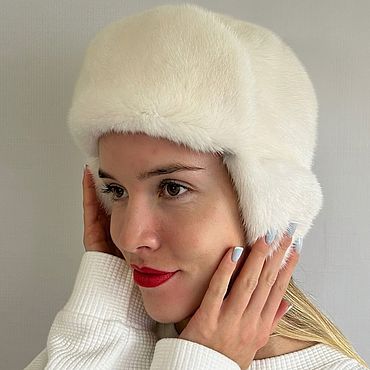 Аксессуары ручной работы. Ярмарка Мастеров - ручная работа Ушанка норка. Handmade.