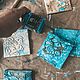 Плитка ручной работы из серии “Blue...”. Плитка и изразцы. Олеся Матвеева. Ярмарка Мастеров.  Фото №6