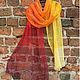 Linen scarf multicolor (72cmx 220cm). Scarves. Initasworks (Inita). Online shopping on My Livemaster.  Фото №2