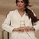 Заказать Костюм из белого твида с жемчужной отделкой. SOLOdress. Ярмарка Мастеров. . Жакеты Фото №3