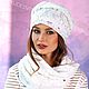 Шапка Чалма Тюрбан "Белое кружево". Шапки. KUDESNITSA Designer Accessories. Интернет-магазин Ярмарка Мастеров.  Фото №2