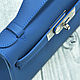 Order Classic mini handbag made of genuine blue leather. SHOES&BAGS. Livemaster. . Classic Bag Фото №3
