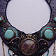 Embroidered beaded necklace Aysidora. Necklace. HANDMADE BY ELENA RAKITINA. Online shopping on My Livemaster.  Фото №2