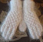 Перчатки женские "Рябина на снегу"