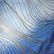 Картина "Синее волнение" 100х100 см. Картины. Даня Дунай - картины и декор стен. Интернет-магазин Ярмарка Мастеров.  Фото №2