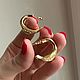Серьги позолоченные в стиле PRADA 925 проба limited collection. Серьги классические. MARIA GUSEVA Fashion Jewelry. Ярмарка Мастеров.  Фото №4