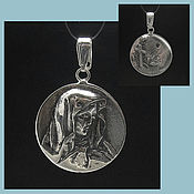 Украшения handmade. Livemaster - original item Mother of God Pendant. Pendant amulet. Religious pendant. Handmade.