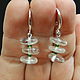 Icy green earrings (Rhinestone, beads). Earrings. Selberiya shop. Online shopping on My Livemaster.  Фото №2
