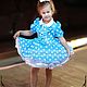 Baby dress 'Blue white dots' Art.-097. Childrens Dress. ModSister/ modsisters. Интернет-магазин Ярмарка Мастеров.  Фото №2