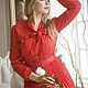 The dress 'Sofia' is red. Dresses. Designer clothing Olesya Masyutina. My Livemaster. Фото №5