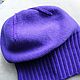 Кашемировая шапка, Ярко фиолетовая, 55-56 размер. Шапки. ramremik-knitting-cashmere. Ярмарка Мастеров.  Фото №5