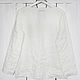 White linen blouse with open edges. Blouses. LINEN & SILVER ( LEN i SEREBRO ). Ярмарка Мастеров.  Фото №5