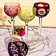 Vintage wine glasses made of colored crystal. Germany. Vintage glasses. Imperia. My Livemaster. Фото №6