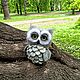 Совушка с подвижной головой. Войлочная игрушка. Клюева Евгения Beautiful Owl. Ярмарка Мастеров.  Фото №6