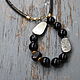 Necklace 'Manifest' of pyrite agate pomegranate, Necklace, Almaty,  Фото №1
