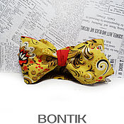 Аксессуары handmade. Livemaster - original item Russian Russian pattern bow tie/ folk pattern/Russian folk. Handmade.