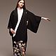 Винтаж: Черное женское торжественное кимоно Куротомэсодэ. Платья винтажные. Kimono-moe-kimono-. Интернет-магазин Ярмарка Мастеров.  Фото №2