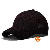 Аксессуары handmade. Livemaster - original item Light baseball cap fullprint Sota Dark RED. Handmade.