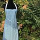 Turquoise apron, cotton, India, Vintage homewear, Arnhem,  Фото №1