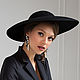 Широкополая шляпа в стиле Dior. Шляпы. Лана Анисимова. Интернет-магазин Ярмарка Мастеров.  Фото №2