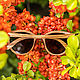 «Kingston Z Brown» деревянные солнцезащитные очки. Очки. Уникальные аксессуары Timbersun. Ярмарка Мастеров.  Фото №4