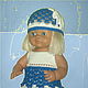 Летняя шапочка для куклы Нежность. Одежда для кукол. sainaelena. Интернет-магазин Ярмарка Мастеров.  Фото №2