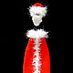 Чехлы на шампанское Дед Мороз и Снегурочка. Оформление бутылок. GalaZ. Ярмарка Мастеров.  Фото №4