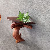 Для дома и интерьера handmade. Livemaster - original item Wood wall shelf for flowers. Handmade.
