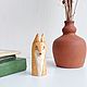 Лиса из дерева Рыжая улыбка Wooden fox. Статуэтка. Ирина Люмти          Декор из дерева. Ярмарка Мастеров.  Фото №5