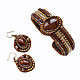 Beaded bracelet and beaded earrings Honey brown gold. Jewelry Sets. Natalia Luzik Jewelry&Accessories (nataluzik). Online shopping on My Livemaster.  Фото №2